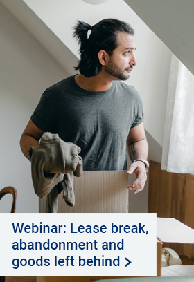 Webinar - Lease break, abandonment and goods left behind