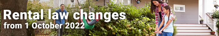 Rental law changes from 1 October 2022