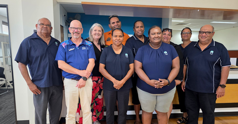 The RTA Education team and staff from the Torres Strait Islander Regional Council