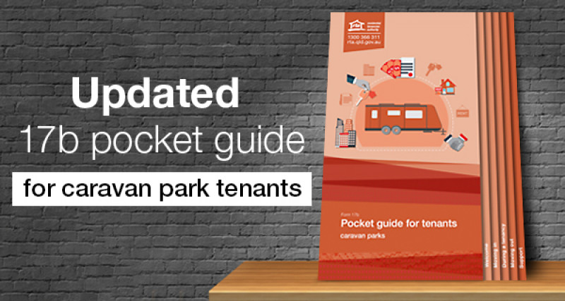 Cover of 17b pocket guide for caravan park tenants