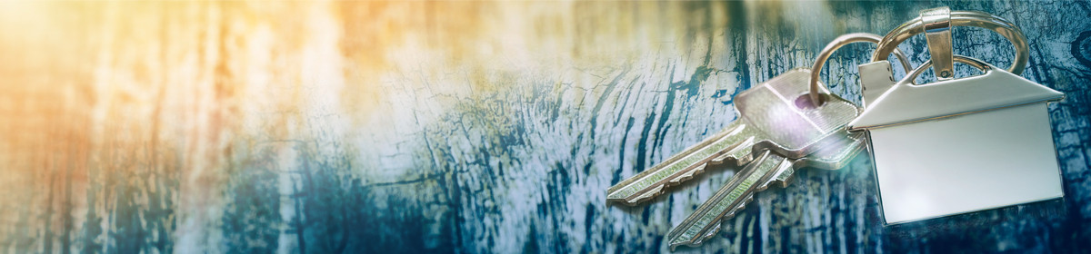 Keys on a wooden table