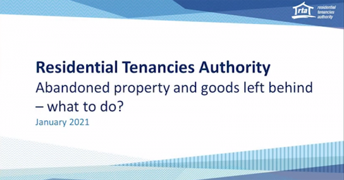 Abandoned property and goods left behind - what to do?