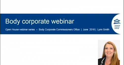 Body Corporate Commissioner's Office - Part 1