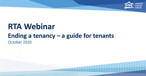 Ending a tenancy - a guide for tenants