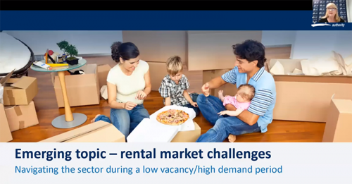 Emerging topic - rental market challenges. Navigating the sector during a low vacancy/high demand period