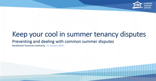 Keep your cool in summer tenancy disputes