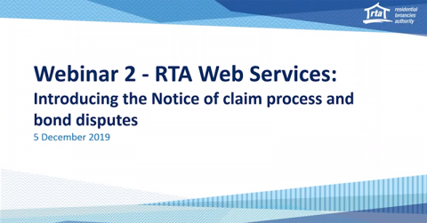 RTA Web Services Introducing the Notice of Claim process and bond ...